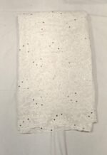 White Georgette Chikankari Fabric