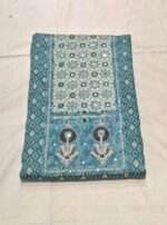 Pure All Cotton Suit Set with Printed Cotton Dupatta and Cotton Bottom Elegant Embroidered Unstitched Dress Material - Image 4