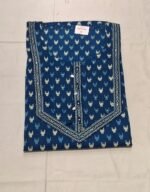 Pure All Cotton Suit Set with Printed Cotton Dupatta and Cotton Bottom Elegant Embroidered Unstitched Dress Material - Image 3