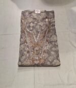 Pure All Cotton Suit Set with Printed Cotton Dupatta and Cotton Bottom Elegant Embroidered Unstitched Dress Material - Image 4