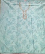 Chanderi Cotton Suit Set with Organza Dupatta and Tapeta Bottom Elegant Embroidered Festive Unstitched Dress Material - Image 5