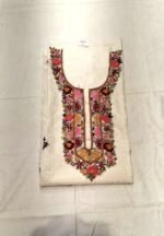 Kota Tissue Suit Set with Kota Tissue Dupatta and Cotton Bottom Elegant Embroidered Ethnic Unstitched Dress Material - Image 3