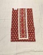 Pure All Cotton Suit Set with Printed Cotton Dupatta and Cotton Bottom Elegant Embroidered Unstitched Dress Material - Image 4