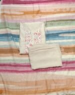 Jamdani Cotton Suit with Jamdani Cotton Dupatta and Tapeta Bottom - Image 2