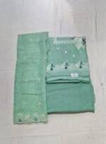 Jamdani Cotton Suit with Jamdani Cotton Dupatta and Tapeta Bottom - Image 3
