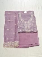 Chiffon Suit with Chiffon Dupatta and Bottom - Image 4