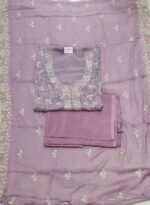 Chiffon Suit with Chiffon Dupatta and Bottom - Image 2