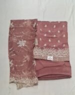 Chiffon Suit with Chiffon Dupatta and Bottom - Image 4