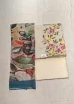 Linen Cotton Suit with Linen Cotton Dupatta and Tapeta Bottom - Image 3