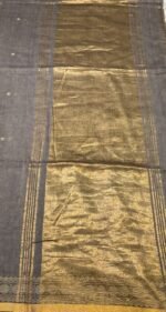Chennai Cotton Saree with Golden Border and Tassel Pallu - Image 3