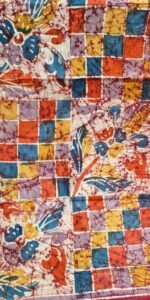 Mal Cotton Saree with Traditional Batik Print and Designer Pallu - Image 4