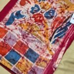 Mal Cotton Saree with Traditional Batik Print and Designer Pallu