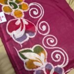 Mal Cotton Saree with Traditional Batik Print and Designer Pallu