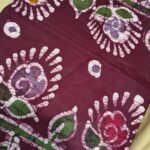 Mal Cotton Saree with Traditional Batik Print and Designer Pallu