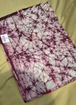 Mal Cotton Saree with Traditional Batik Print and Designer Pallu