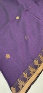 Chennai Cotton Saree with Golden Border and Tassel Pallu - Image 2
