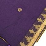 Chennai Cotton Saree with Golden Border and Tassel Pallu