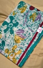 Mal Cotton Saree with Traditional Batik Print and Designer Pallu